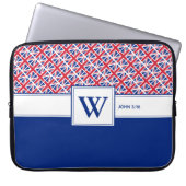 UNION JACK Monogram Custom Christlich UK Laptopschutzhülle (Vorderseite)