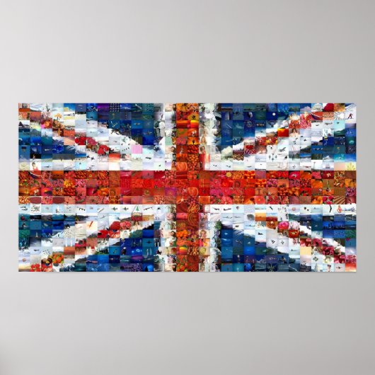 Union Jack Montage - Standard Poster (Vorne)