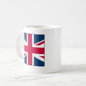 Union Jack Mug with Large Square Design Kaffeetasse (Vorderseite Links)