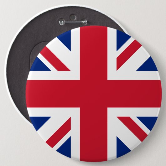 Union Jack National Flag Großbritannien Button (Vorne & Hinten)