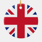 Union Jack National Flag Großbritannien Keramik Ornament (Hinten)