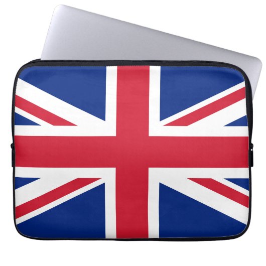 Union Jack National Flag Großbritannien Laptopschutzhülle (Vorderseite)
