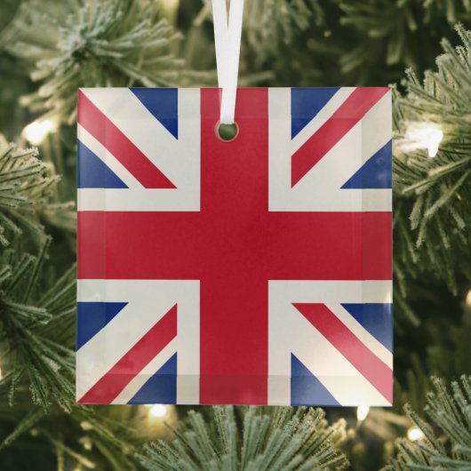 Union Jack National Flag Großbritannien Ornament Aus Glas (Insitu)
