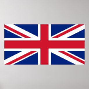 Union Jack Nationalflagge des Vereinigten Königrei Poster