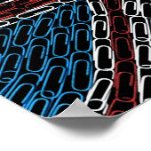 Union Jack of Paperclips Poster (Ecke)