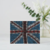 Union Jack of Paperclips Postkarte (Stehend Vorderseite)