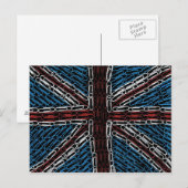 Union Jack of Paperclips Postkarte (Vorne/Hinten)