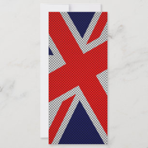 Union Jack on Carbon Fibre Style Print