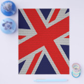 Union Jack on Carbon Fibre Style Print Flyer (Einzeln)