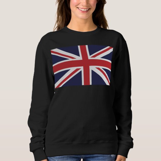 Union Jack or Union Flag, the national flag of the Sweatshirt (Vorderseite)