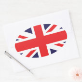 Union Jack Ovaler Aufkleber (Umschlag)