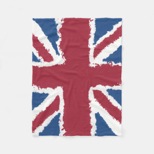 Union Jack Painted Artwork von Heva Weva Fleecedecke