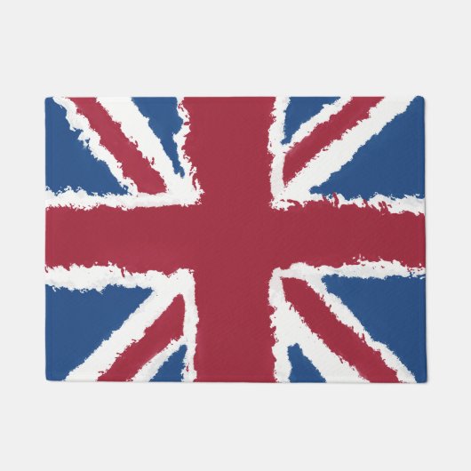 Union Jack Painted Artwork von Heva Weva Fußmatte (Vorderseite)