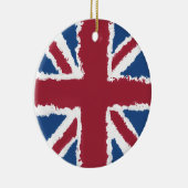 Union Jack Painted Artwork von Heva Weva Keramik Ornament (Rechts)