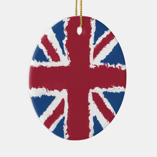 Union Jack Painted Artwork von Heva Weva Keramik Ornament (Rechts)