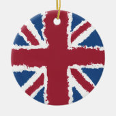 Union Jack Painted Artwork von Heva Weva Keramik Ornament (Vorne)