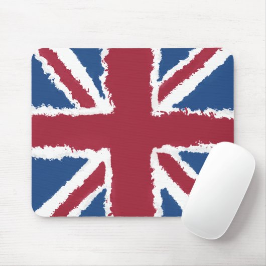 Union Jack Painted Artwork von Heva Weva Mousepad (Mit Mouse)
