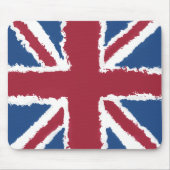 Union Jack Painted Artwork von Heva Weva Mousepad (Vorne)