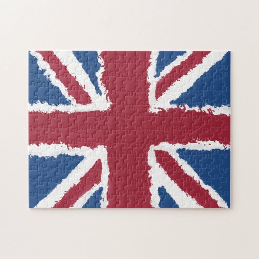 Union Jack Painted Artwork von Heva Weva Puzzle (Horizontal)