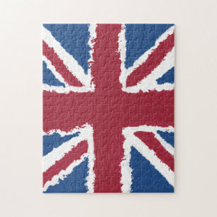 Union Jack Painted Artwork von Heva Weva Puzzle