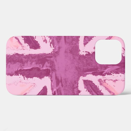 Union Jack Painted UK Art Plum Case-Mate iPhone Hülle (Rückseite (Horizontal))