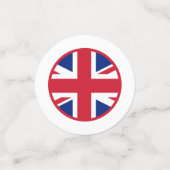 Union Jack Patriotic Britische Flagge Konfetti (Klein Vorderseite)