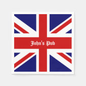 Union Jack Personalisiert British Pub Serviette (Vorderseite)
