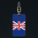 Union JacK personalisiert Gepäckanhänger<br><div class="desc">Maßgeschneiderte Union Jack Gepäckmarke.</div>
