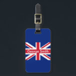 Union JacK personalisiert Gepäckanhänger<br><div class="desc">Maßgeschneiderte Union Jack Gepäckmarke.</div>