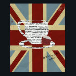 Union Jack Picture Poster Ein schöner Cup mit Tee<br><div class="desc">Sehr britisch sehen diese Tasse ist mit Typografie zu tun mit Tee-Redewendungen und zusammen mit ihr Tasse Kuchen sitzt sie auf einem Hintergrund eines grungy Vintagen Look Union Jack. Nur das, was Sie in diesem Jahr an Ihrer Küchenwand hängen, ist The Queens Diamond Jubilee.</div>