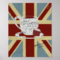 Union Jack Picture Poster Ein schöner Cup mit Tee