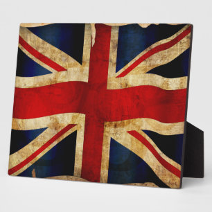 Union Jack Plakette Fotoplatte