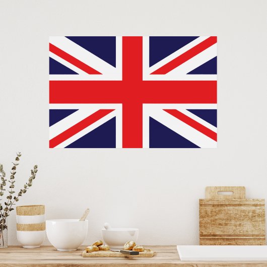 Union Jack Poster (Küche)
