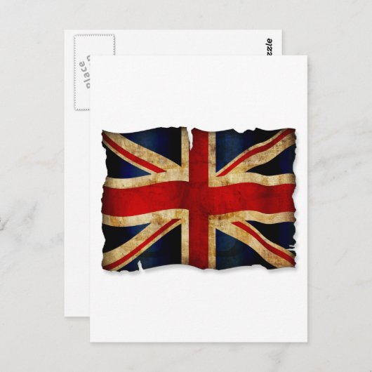 Union Jack Postkarte (Vorne/Hinten)