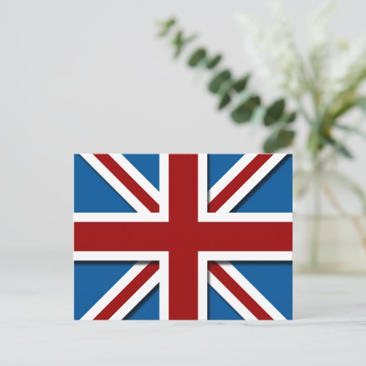 Union Jack Postkarte (Stehend Vorderseite)