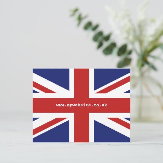 Union Jack Postkarte (Stehend Vorderseite)