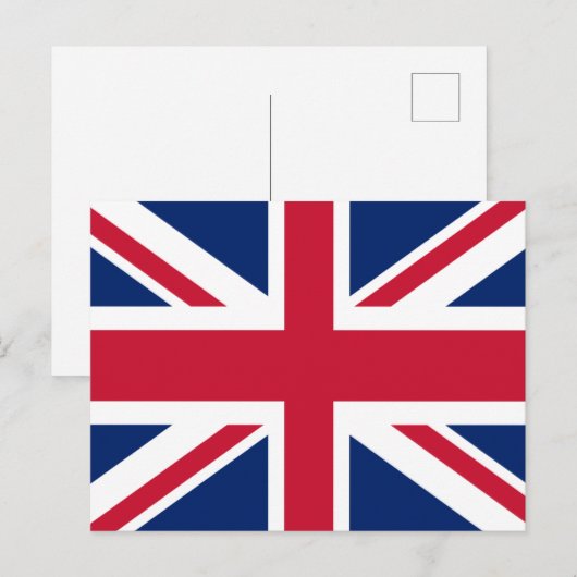 Union Jack Postkarte (Vorne/Hinten)