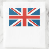 Union Jack Rechteckiger Aufkleber (Tasche)