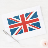 Union Jack Rechteckiger Aufkleber (Umschlag)