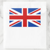 Union Jack-Rechteckkleber Rechteckiger Aufkleber (Tasche)