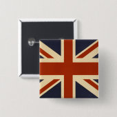 Union Jack Retro Button (Vorne & Hinten)