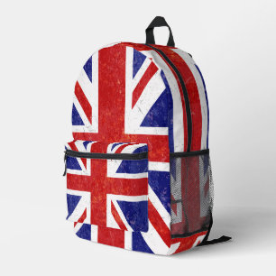 Union Jack Retro-Flagge Bedruckter Rucksack