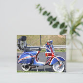 Union Jack Roller Postkarte (Stehend Vorderseite)