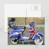 Union Jack Roller Postkarte (Vorne/Hinten)