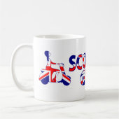 Union Jack Rollerfahrerin Kaffeetasse (Links)