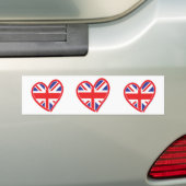 Union Jack Royal Heart Autoaufkleber (Auf Auto)