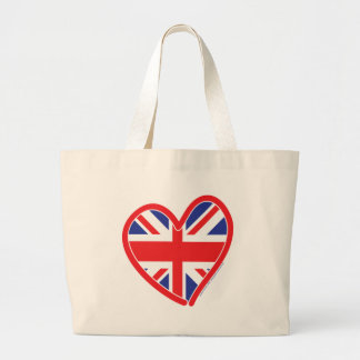 Union Jack Royal Heart Jumbo Stoffbeutel