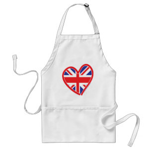 Union Jack Royal Heart Schürze