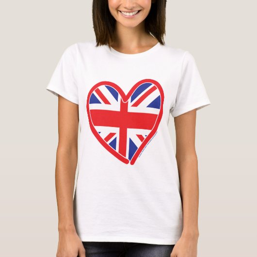 Union Jack Royal Heart T-Shirt (Vorderseite)