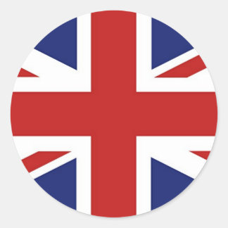 Union Jack Runder Aufkleber